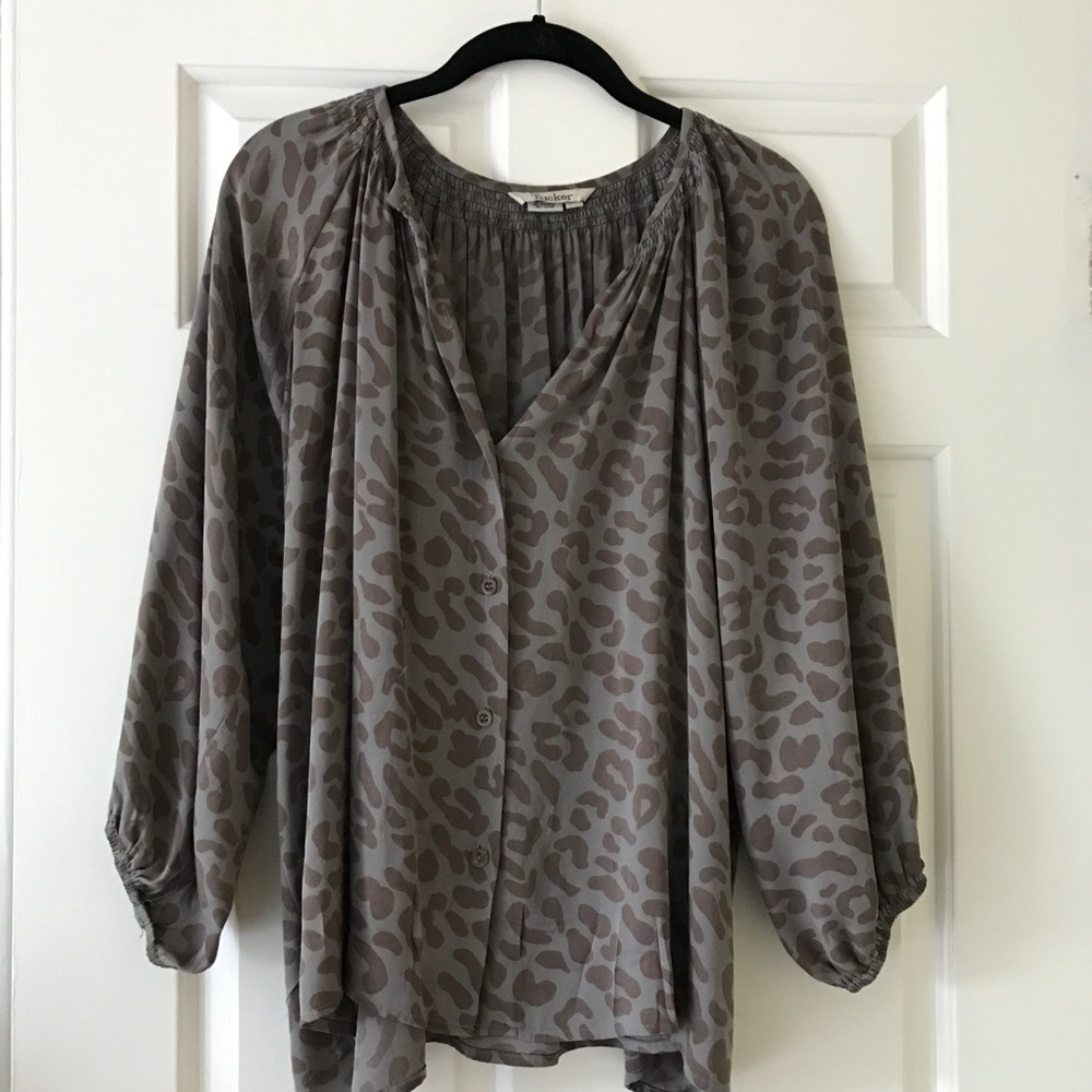 Tucker Leopard Print Blouse